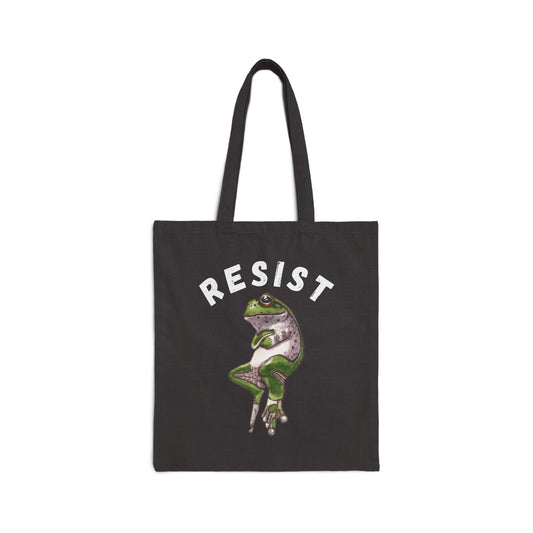 Resist Frog Tote Bag