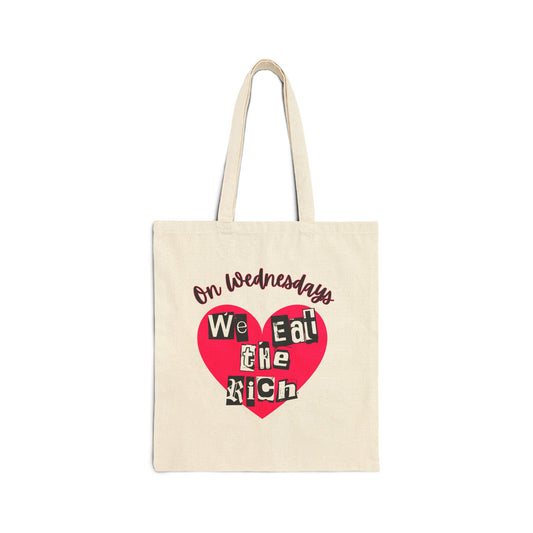 On Wednesdays, We Eat The Rich Tote Bag