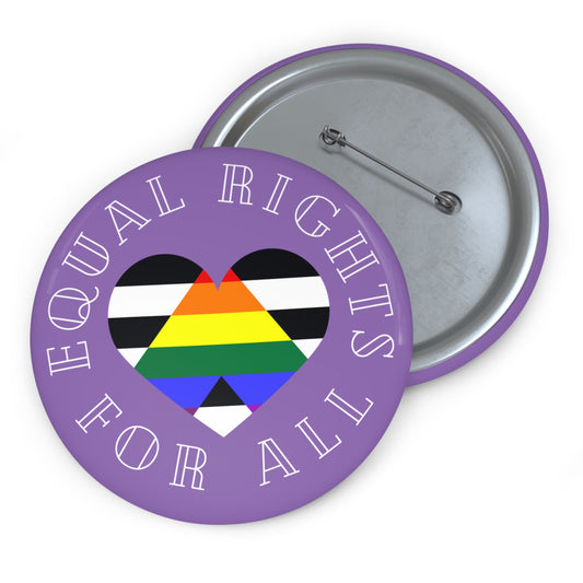 Equal Rights for All Logo Button Pin