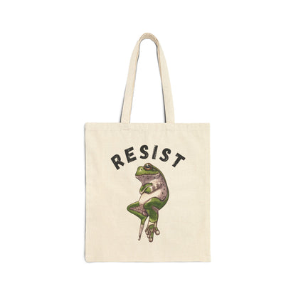 Resist Frog Tote Bag