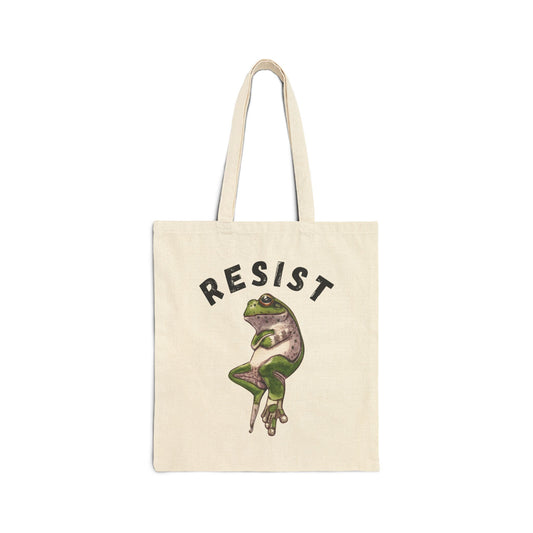Resist Frog Tote Bag