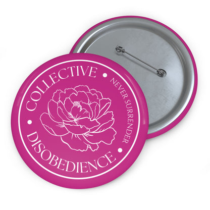 Collective Disobedience Logo Button Pin