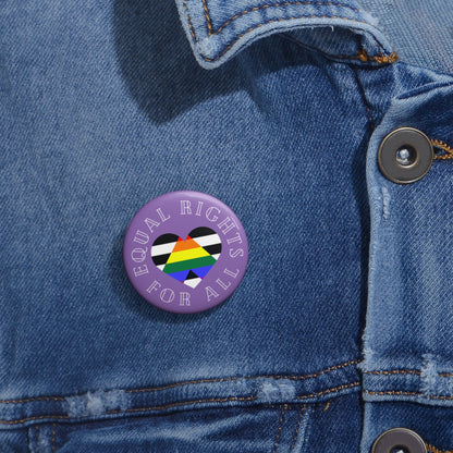 Equal Rights for All Logo Button Pin